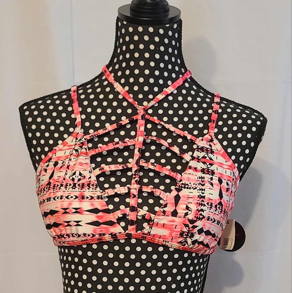 No Boundaries Swim Top With Pattern